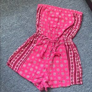 Pink Hollister romper